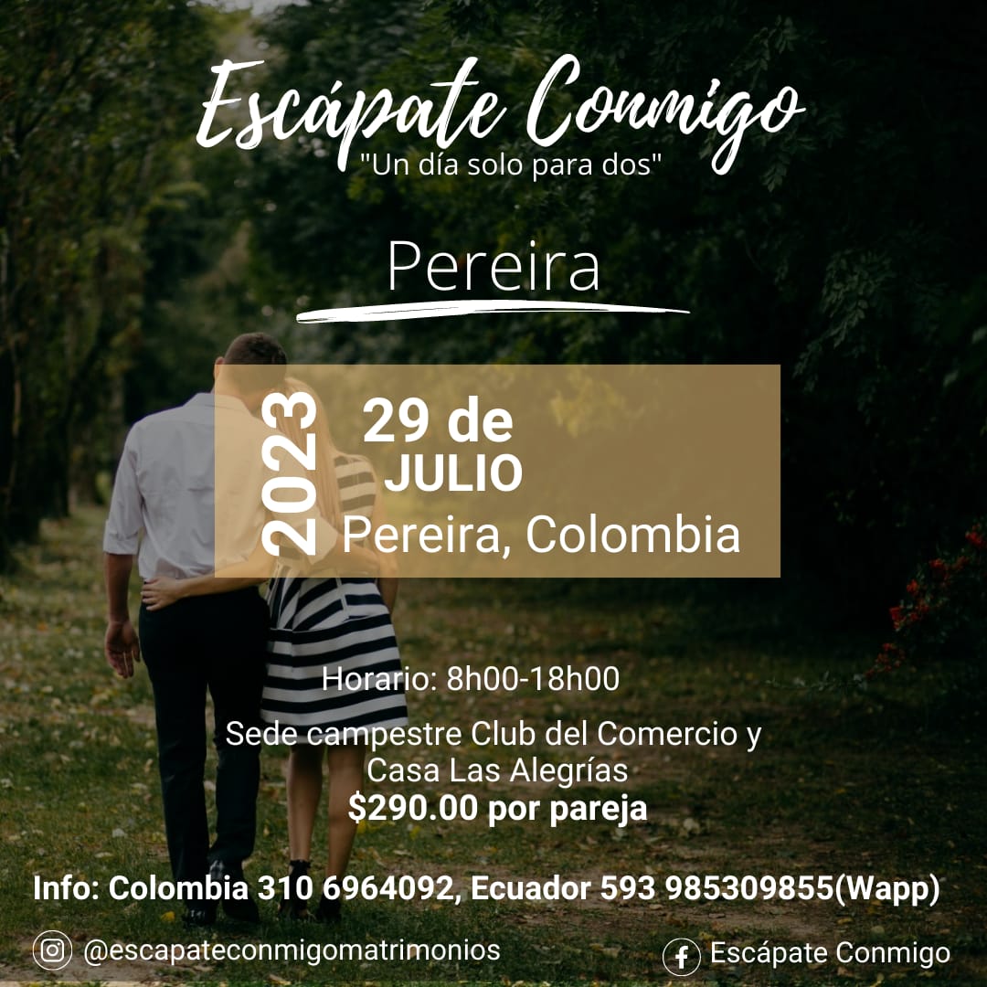 escapate conmigo info