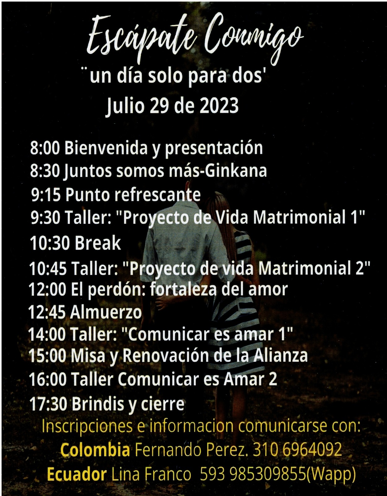 escapate conmigo info2