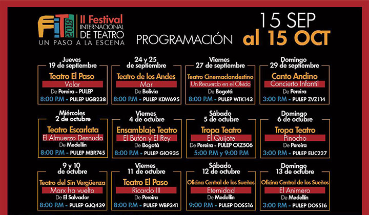 programa teatro