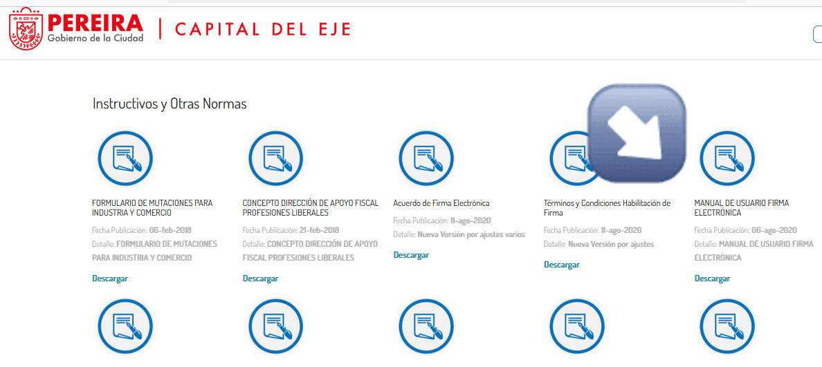 portal tributario pereira firma