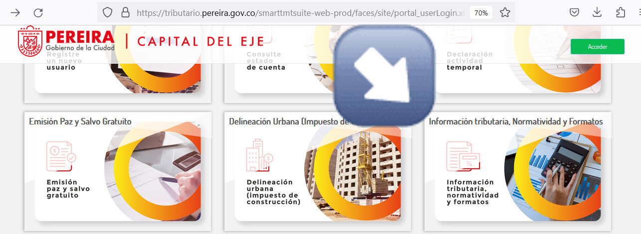 portal tributario pereira